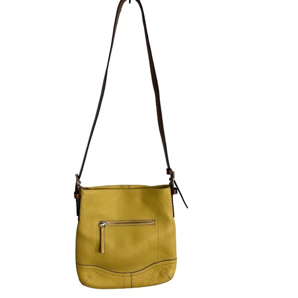 Authentic Coach Shoulder Bag Yellow Leather - Picture 2 of 13